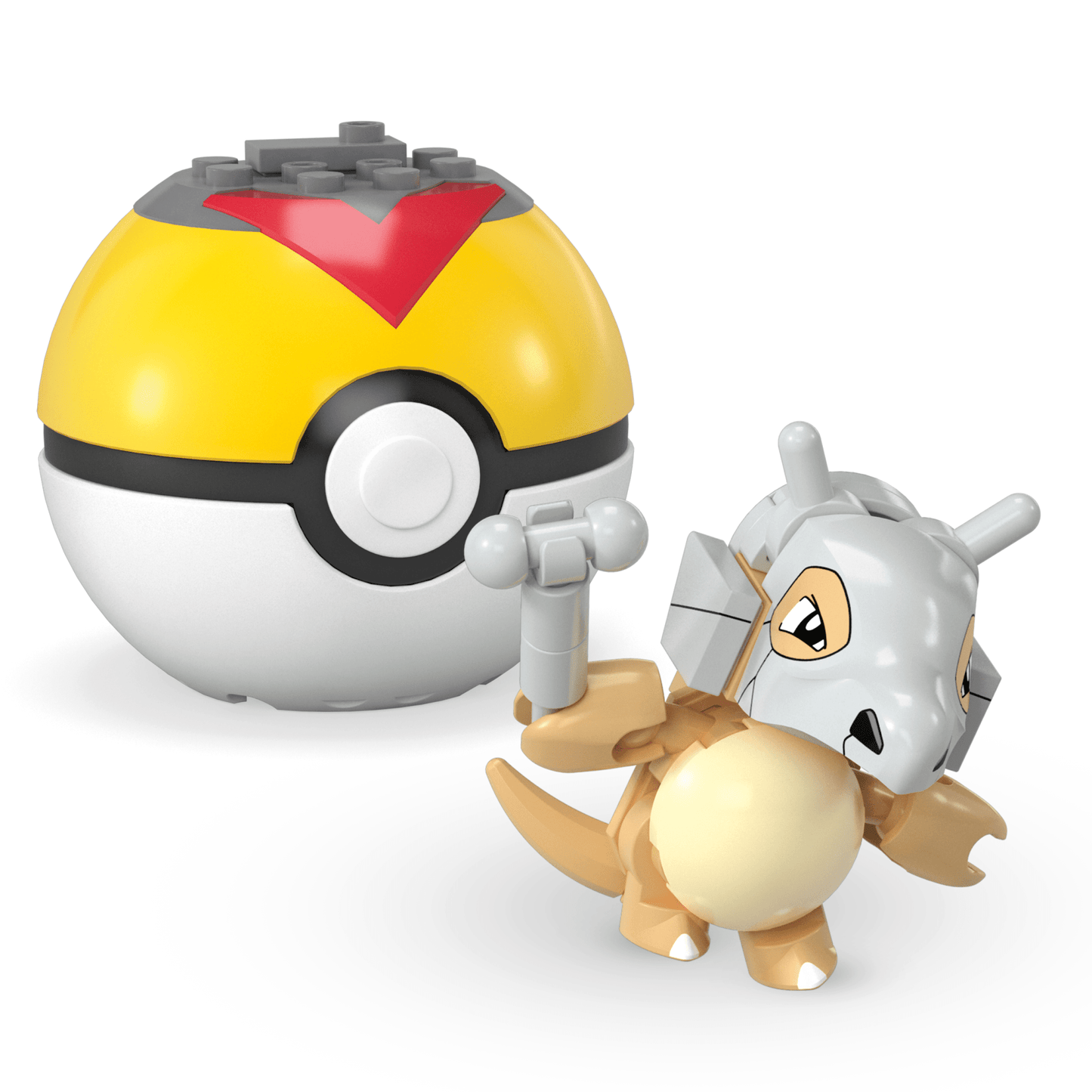 MEGA Pok¨¦mon Pok¨¦ Ball Building Toy Kits With 2 Action Figures (45 Pieces) For Kids