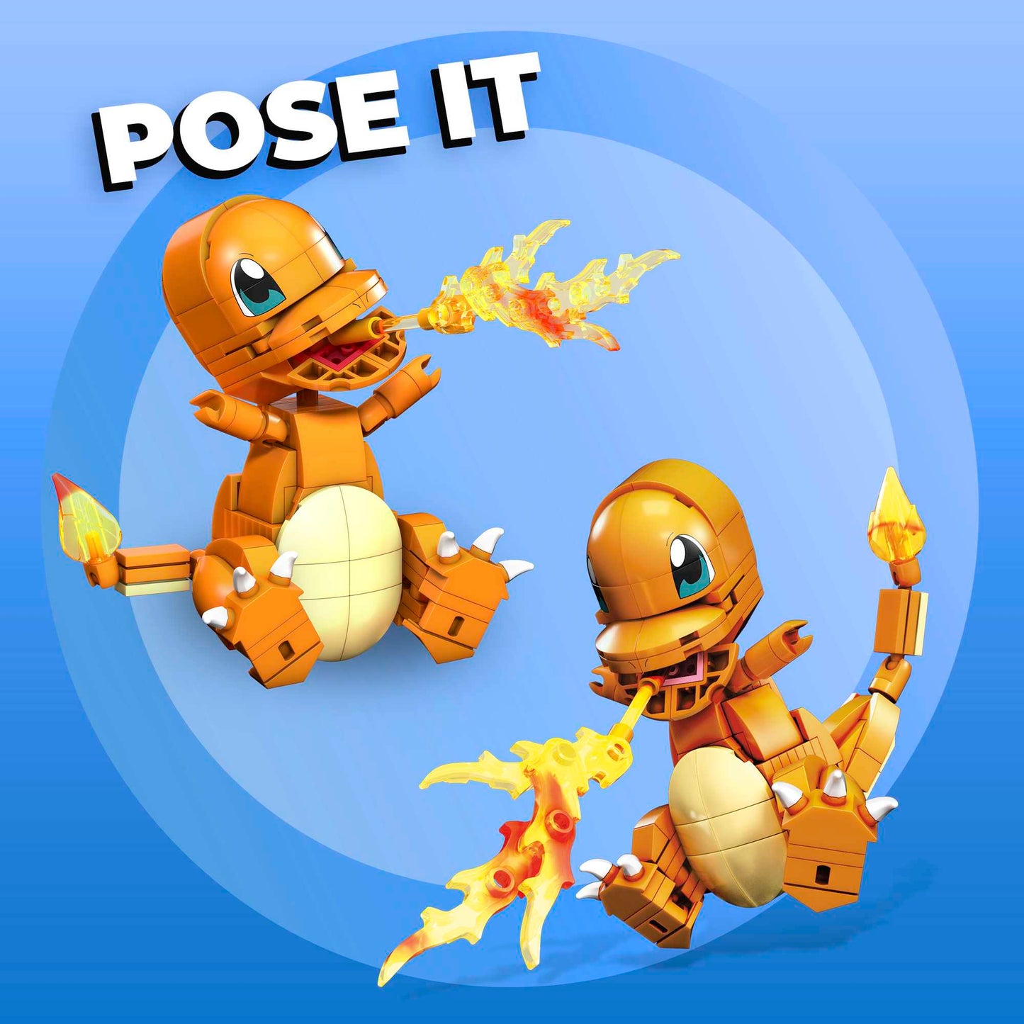 MEGA Pok¨¦mon Build & Show Charmander Toy Building Set, 4 inches Tall,