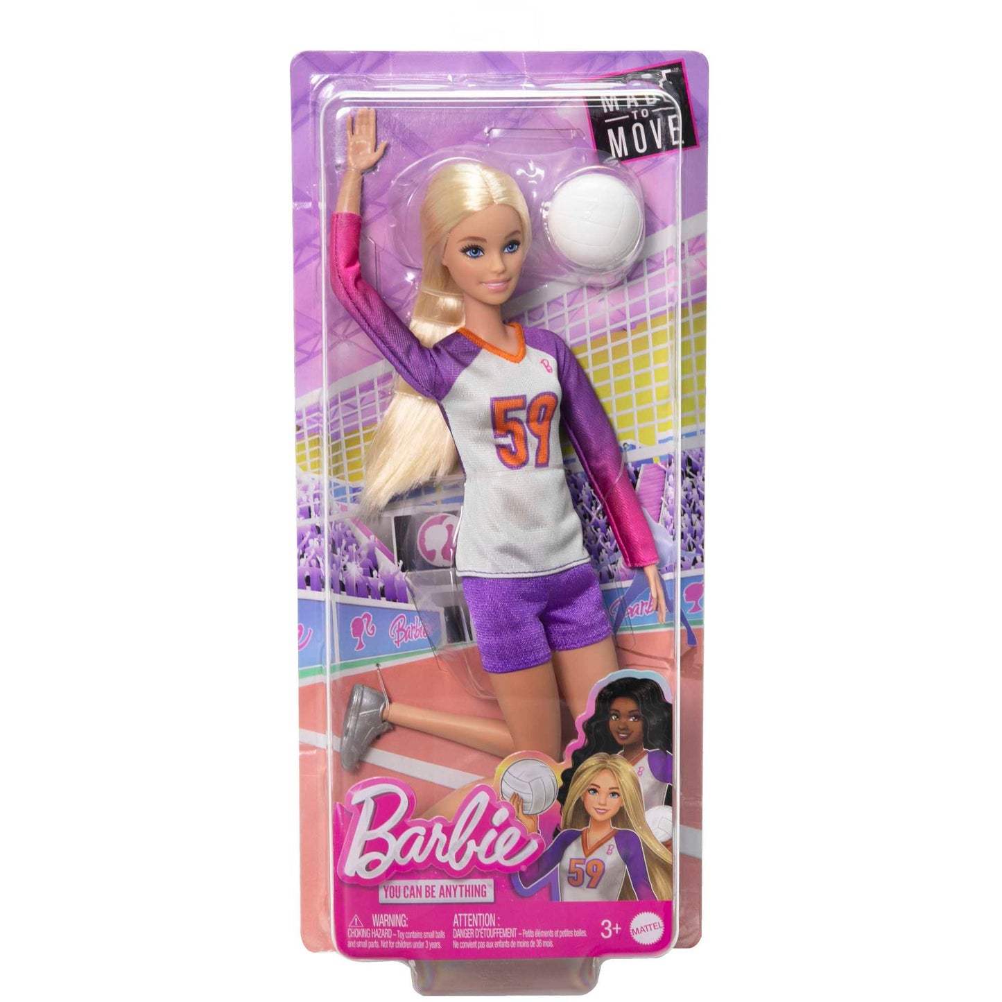 Barbie?-M¨¦tiers-Poup¨¦e Barbie? Articul¨¦e Joueuse de Volleyball