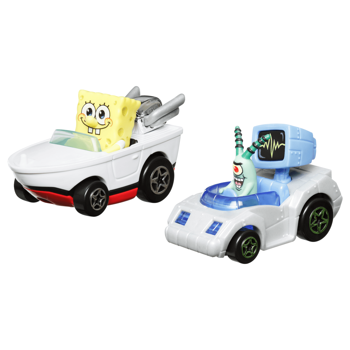 Hot Wheels RacerVerse Veh¨ªculo de Juguete Bob Esponja y Plankton