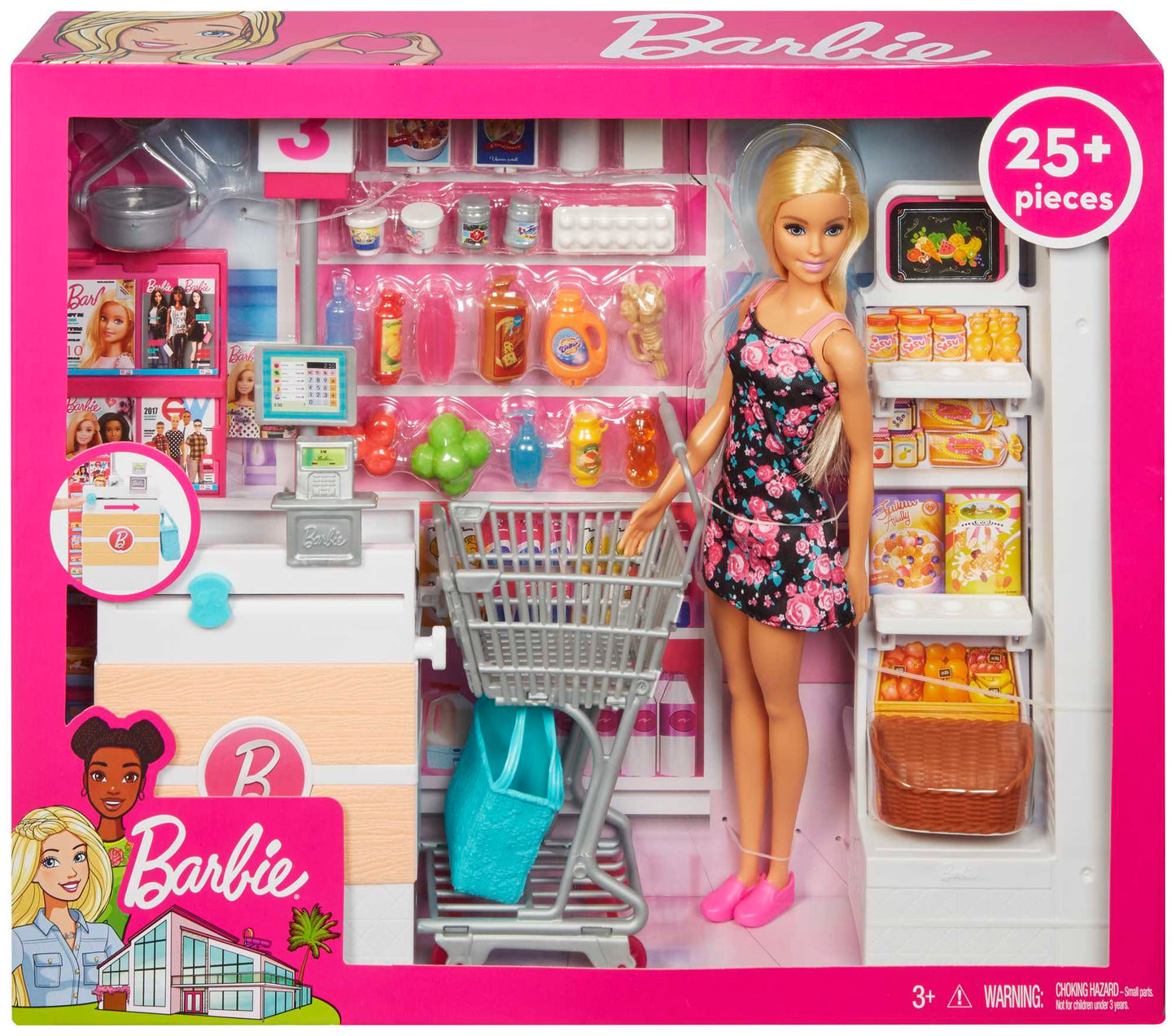 Barbie Set de Juego Supermercado con Mu?eca