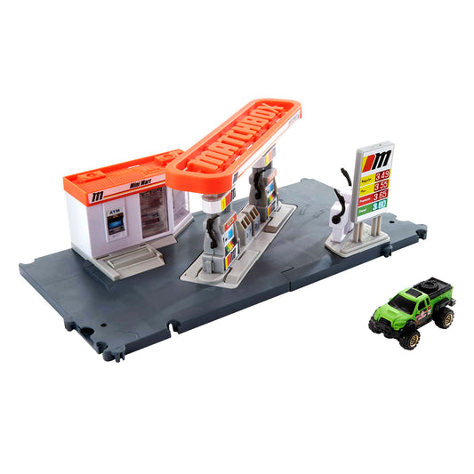 Matchbox Conjunto de Brinquedo A??o Posto de Gasolina