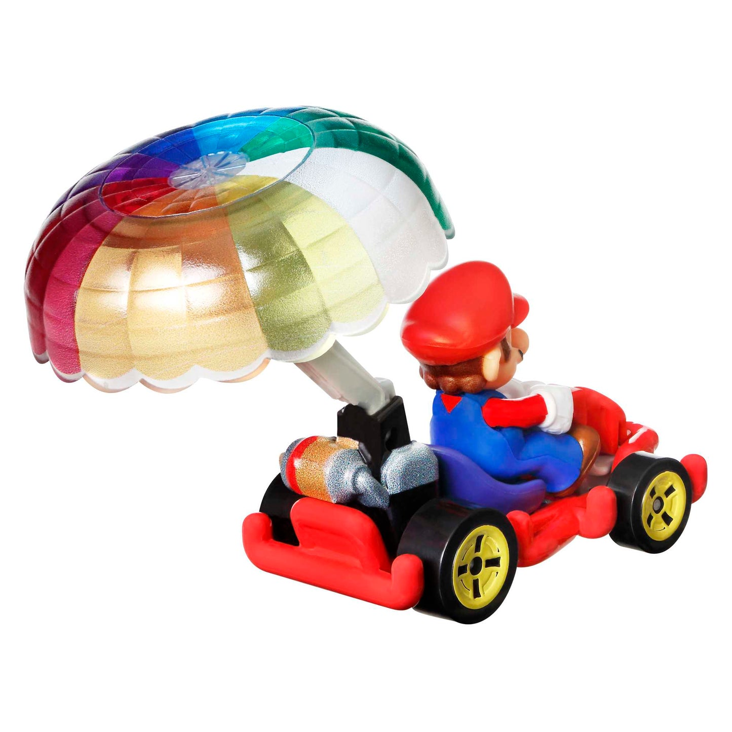 Hot Wheels Mario Kart Veh¨ªculo de Juguete Mario Pipe Frame con Paraca¨ªdas