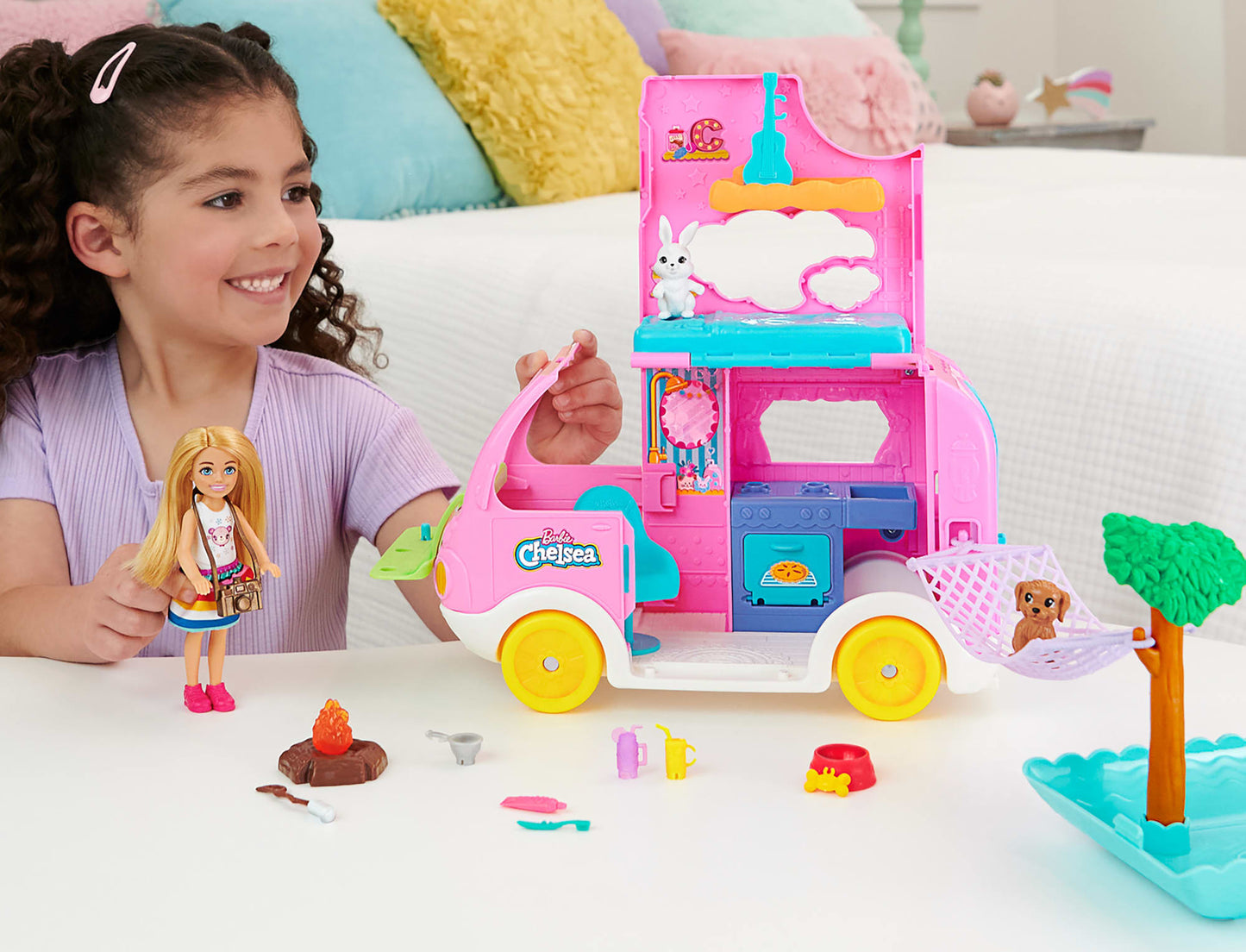 Barbie Ve¨ªculo de Brinquedo Chelsea Novo Camper